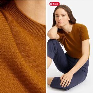 Everlane Cashmere Sweater tee in Brass Medium